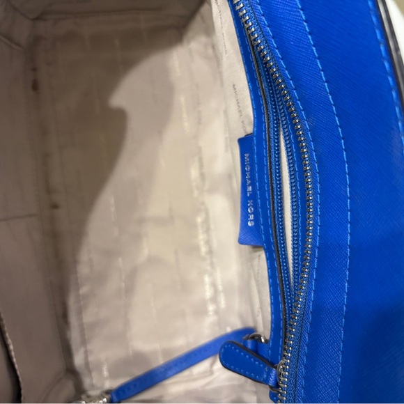 Michael Kors Royal Blue Selma Satchel Purse - Picture 6 of 10